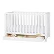 AFG Baby Furniture Emma 4-in-1 Convertible Crib with Drawer White