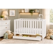 AFG Baby Furniture Emma 4-in-1 Convertible Crib with Drawer White
