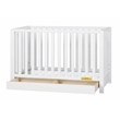 AFG Baby Furniture Emma 4-in-1 Convertible Crib with Drawer White