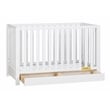AFG Baby Furniture Emma 4-in-1 Convertible Crib with Drawer White