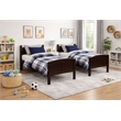 CR Wooden Kids Twin Over Twin Bunk Bed Espresso