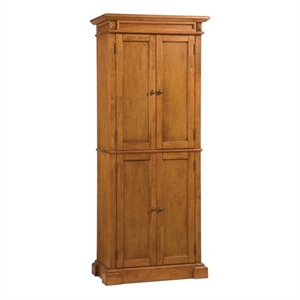 Catania Modern / Contemporary Wood Kitchen Pantry in Brown Finish