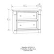 Catania Contemporary Wood 2-Drawer Lateral File Cabinet in Select Cherry