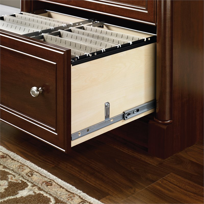 Catania Contemporary Wood 2-Drawer Lateral File Cabinet in Select Cherry