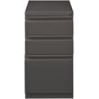 Catania 20-inch Deep Metal Mobile Pedestal File 3-Drawer Box/Box/File. Espresso