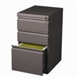 Catania 20-inch Deep Metal Mobile Pedestal File 3-Drawer Box/Box/File. Espresso