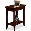 Catania Solid Wood Rectangular End Table in Chocolate Cherry