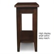 Catania Solid Wood Rectangular End Table in Chocolate Cherry