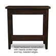 Catania Solid Wood Rectangular End Table in Chocolate Cherry