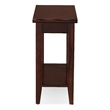 Catania Solid Wood Rectangular End Table in Chocolate Cherry