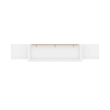 Catania Wood Queen Murphy Bed and 2 Organizers with Drawers in White