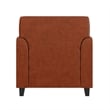Catania Modern / Contemporary Diplomat Leather Reception Chair in Cognac