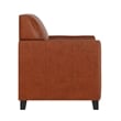 Catania Modern / Contemporary Diplomat Leather Reception Chair in Cognac