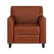 Catania Modern / Contemporary Diplomat Leather Reception Chair in Cognac