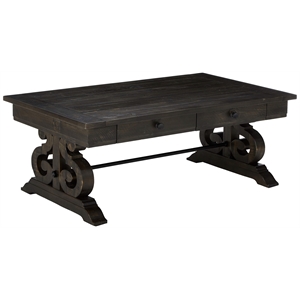 Catania Modern / Contemporary Coffee Table in Peppercorn Finish