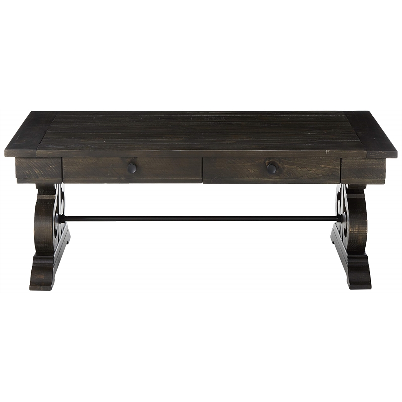Catania Modern / Contemporary Coffee Table in Peppercorn Finish