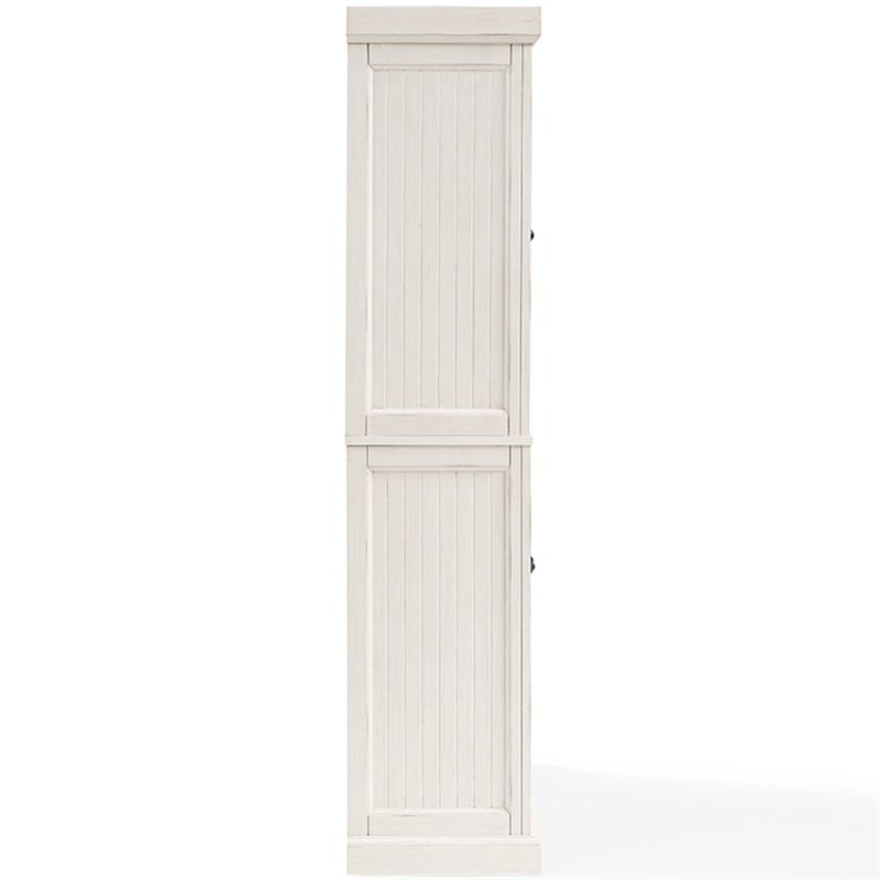 Catania Modern / Contemporary 4 Door Coastal Pantry in White