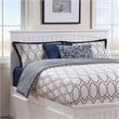 Catania Queen Solid Wood Panel Headboard with Device Charger in White