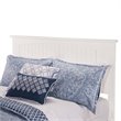 Catania Queen Solid Wood Panel Headboard with Device Charger in White