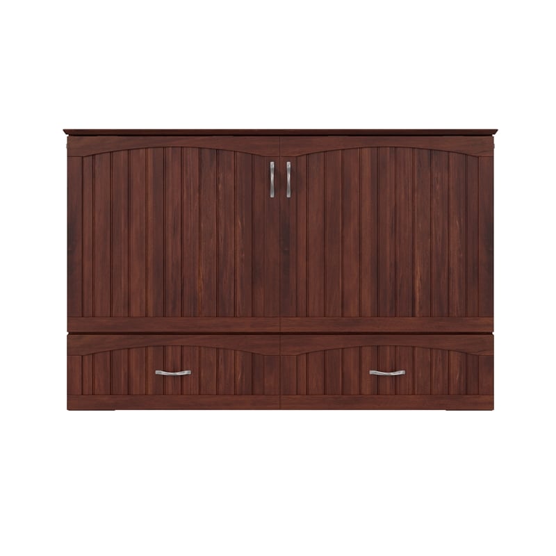 Catania Traditional Solid Wood Bed Chest with Mattress in Walnut