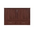 Catania Traditional Solid Wood Bed Chest with Mattress in Walnut