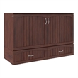 Catania Traditional Solid Wood Bed Chest with Mattress in Walnut