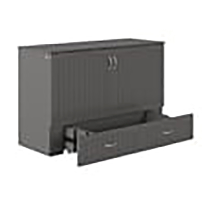 Catania Traditional Solid Wood Bed Chest with USB Charging Station in Gray
