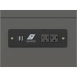 Catania Traditional Solid Wood Bed Chest with USB Charging Station in Gray