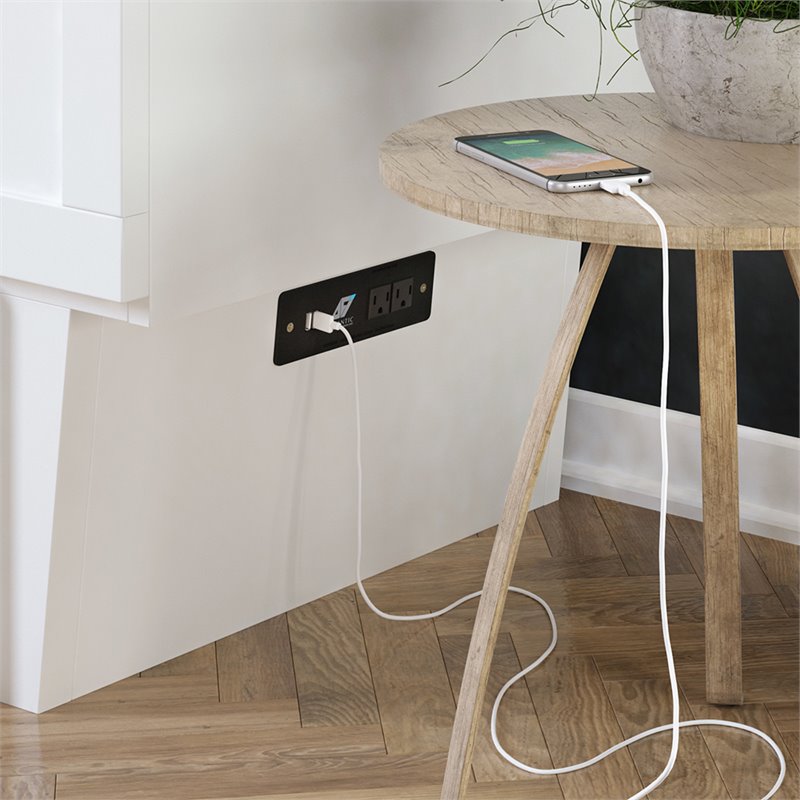 Catania Modern / Contemporary Monroe Queen Murphy Bed Chest in White