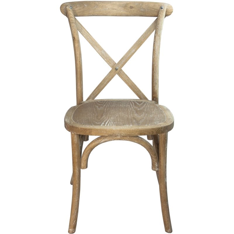 Catania Modern / Contemporary X-Back Chair In Natural White Grain