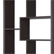 Catania Contemporary Wood 10-Shelf Bookcase in Walnut Finish
