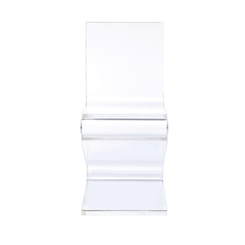Catania Modern / Contemporary Acrylic Z-Chair in Clear Finish