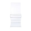 Catania Modern / Contemporary Acrylic Z-Chair in Clear Finish