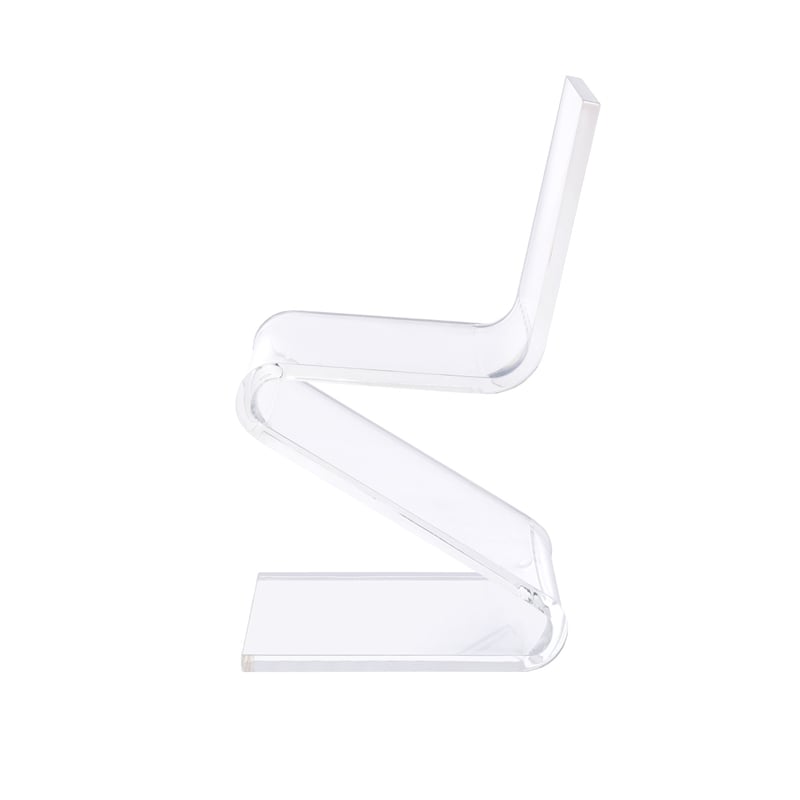 Catania Modern / Contemporary Acrylic Z-Chair in Clear Finish