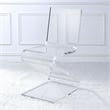 Catania Modern / Contemporary Acrylic Z-Chair in Clear Finish