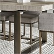 Catania Robards Butterfly Leaf Wood Dining Table in Quartz Gray