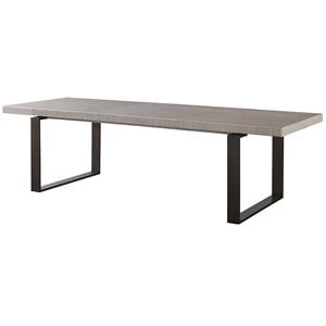 Catania Robards Butterfly Leaf Wood Dining Table in Quartz Gray