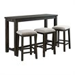 Catania Modern / Contemporary Multipurpose Bar Table Set in Brown