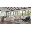 Catania 2-Piece Sectional with Accent Pillows in Cream Finish