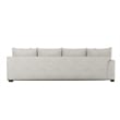 Catania 2-Piece Sectional with Accent Pillows in Cream Finish