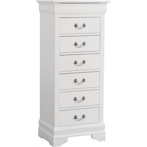 Catania Modern / Contemporary 7 Drawer Lingerie Chest in White