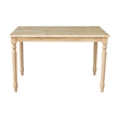 Catania Modern Solid Wood Casual Dining Table in Natural Brown