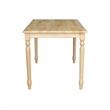 Catania Modern Solid Wood Casual Dining Table in Natural Brown
