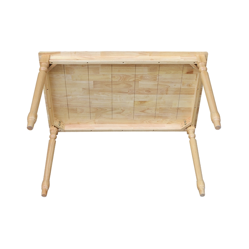 Catania Modern Solid Wood Casual Dining Table in Natural Brown