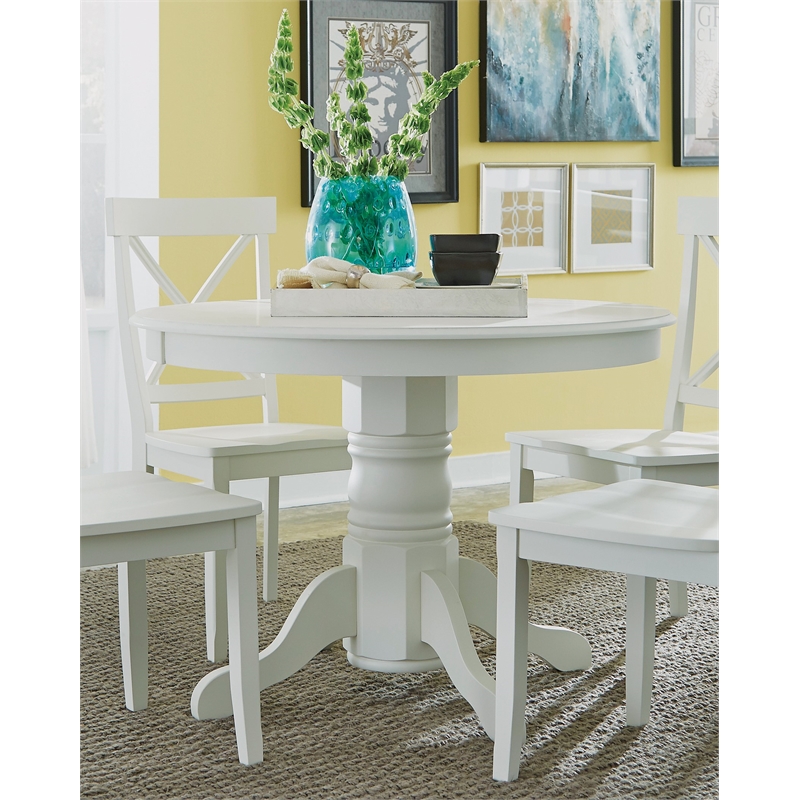 Catania Modern / Contemporary Warwick Wood Dining Table in Off White