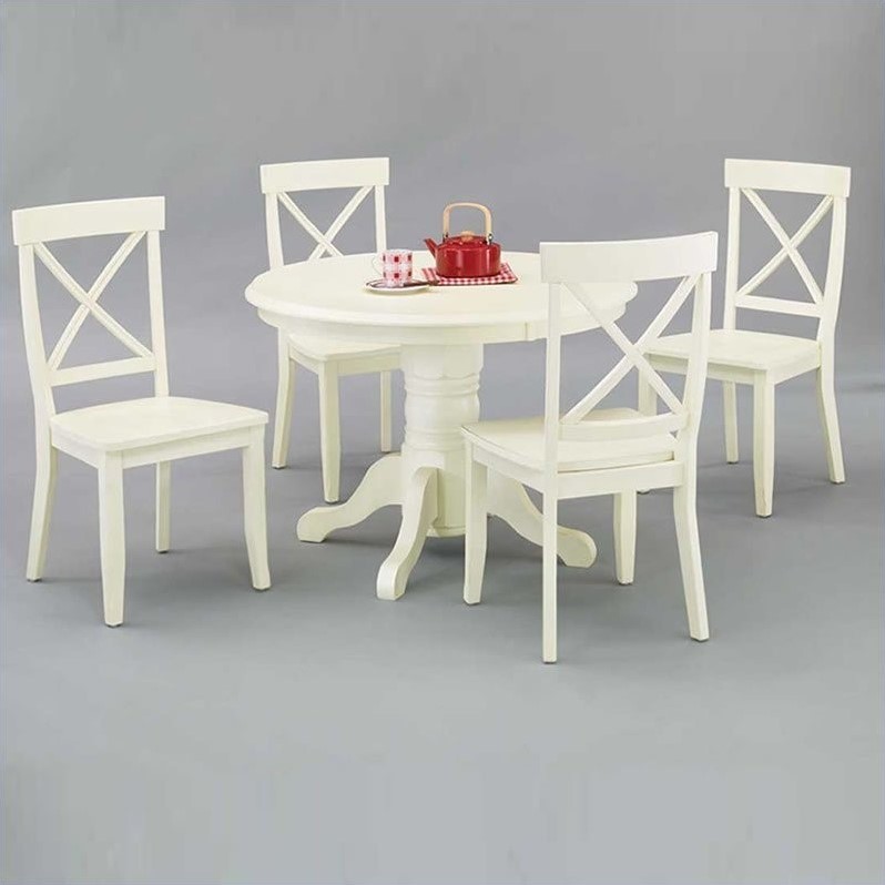 Catania Modern / Contemporary Warwick Wood Dining Table in Off White