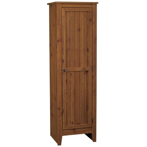 Catania Modern / Contemporary Single Door Kitchen Pantry in Old Fashion Pine