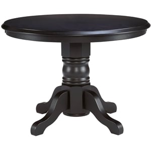 Catania Modern / Contemporary Blair Wood Dining Table in Black Finish