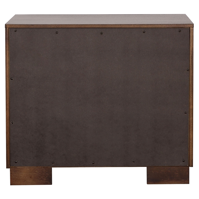 Catania Modern / Contemporary 2-Drawer Wood Nightstand in Cappuccino