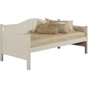 catania modern / contemporary solid wood daybed in white finish